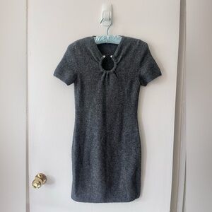 Zara Charcoal Knit Mini Dress